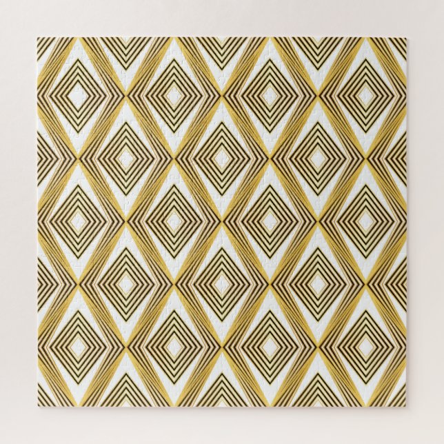 Abstract Geometric Background Art Deco Jigsaw Puzzle (Vertical)