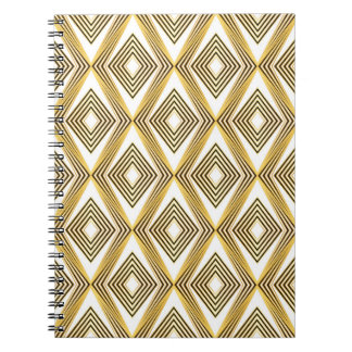 Abstract Geometric Background Art Deco Notebook
