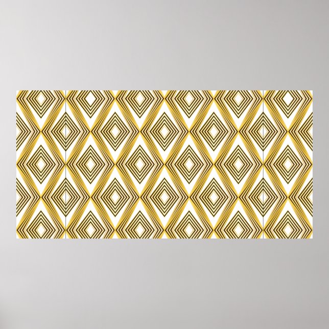 Abstract geometric background. Art Deco.  Poster (Front)