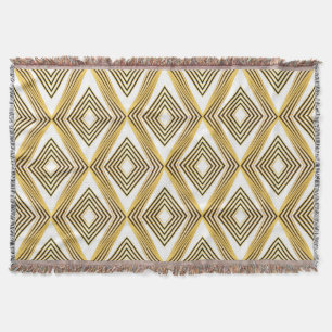 Abstract Geometric Background Art Deco Throw Blanket