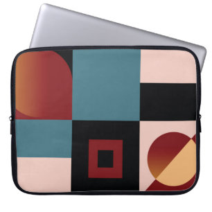 Abstract, geometric background, colourful, spec laptop sleeve