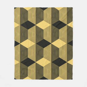 Abstract geometric background. Hexagonal mesh with Fleece Blanket