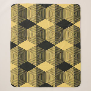 Abstract geometric background. Hexagonal mesh with Sherpa Blanket