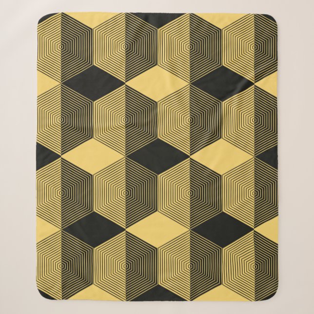 Abstract geometric background. Hexagonal mesh with Sherpa Blanket (Front)