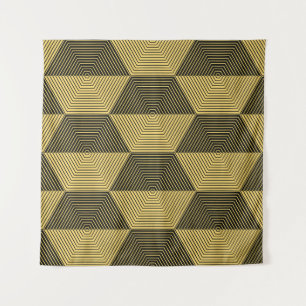 Abstract geometric background. Hexagonal mesh with Tapestry
