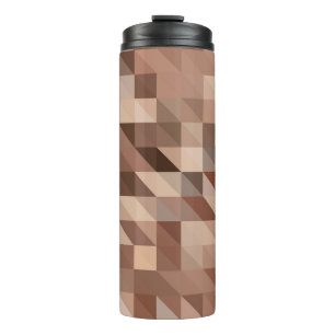 Abstract geometric background looks like stylised thermal tumbler