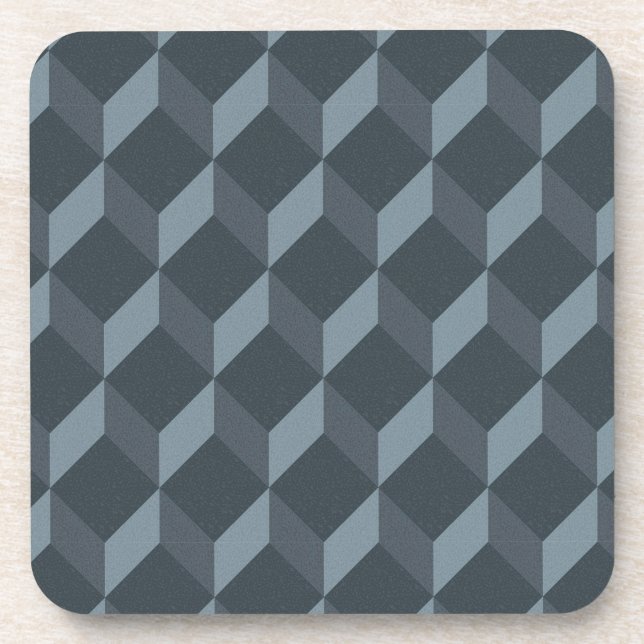 Abstract Geometric Background Pattern Coaster (Front)
