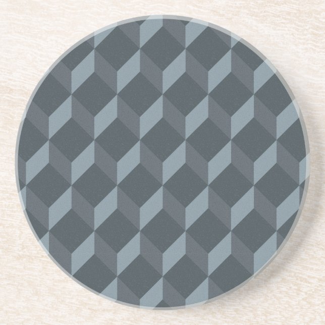 Abstract Geometric Background Pattern Coaster (Front)