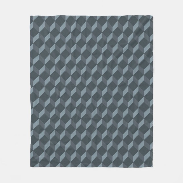 Abstract Geometric Background Pattern Fleece Blanket (Front)