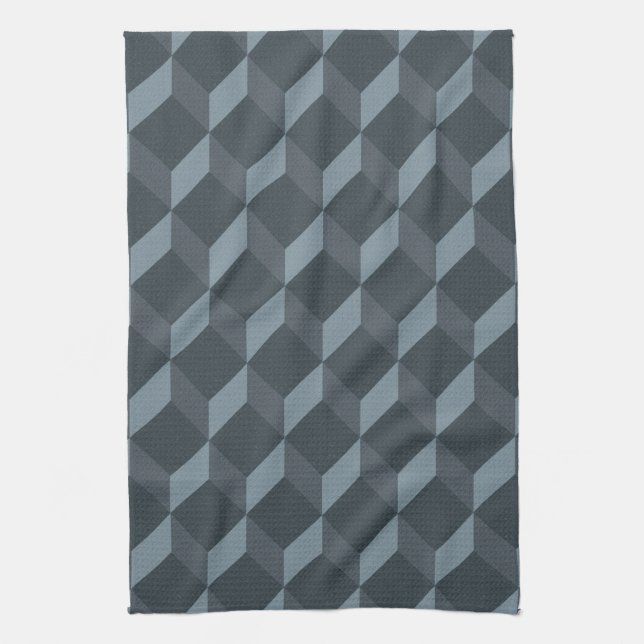Abstract Geometric Background Pattern Tea Towel (Vertical)
