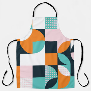 Abstract geometric background with squares, trian apron