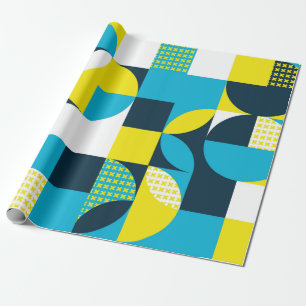 Abstract geometric background with squares,triangl wrapping paper