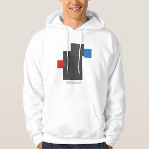 Abstract Geometric Balance – Minimal Modern Blocks Hoodie