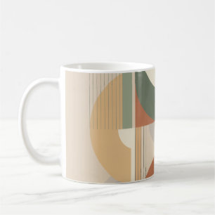 Abstract Geometric Bauhaus Art Print   Mid-Century Coffee Mug