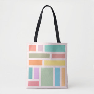 Abstract Geometric Blocks Tote Bag