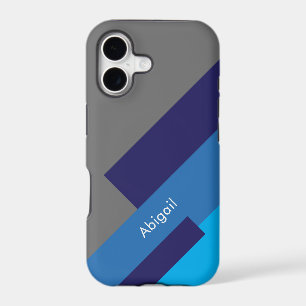 Abstract Geometric Blue Strong Corner 
