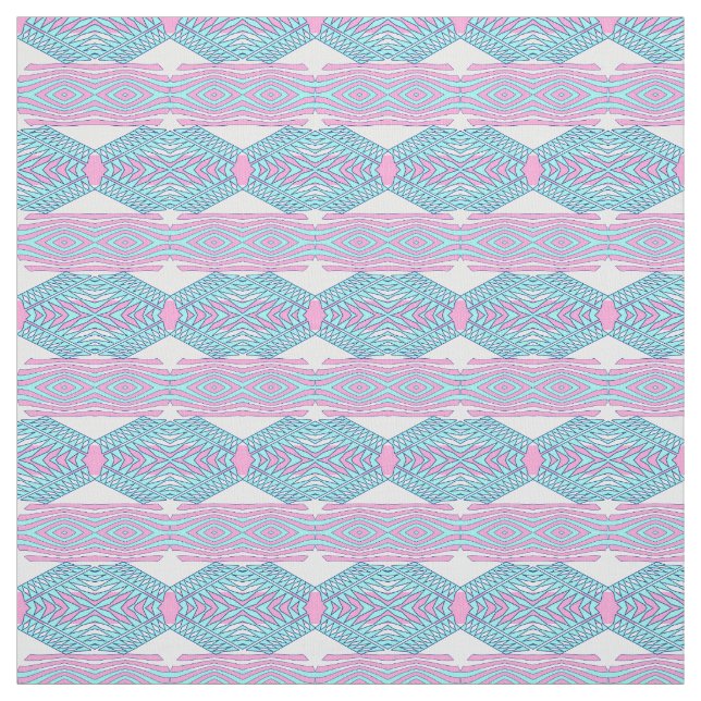 Abstract geometric boho pattern fabric (Swatch)