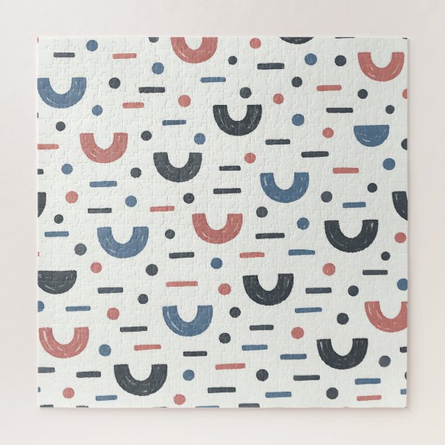 Abstract Geometric Boho Pattern Jigsaw Puzzle (Vertical)