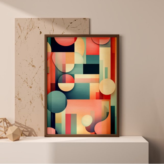 Abstract Geometric Bold Boho Print Wall Art (Creator Uploaded)