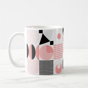 Abstract Geometric: Bright Vintage Shapes Coffee Mug