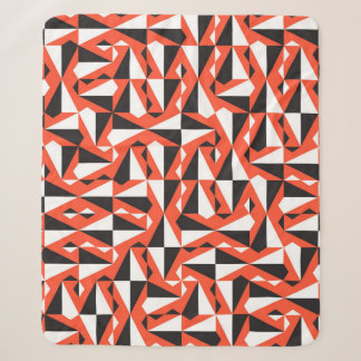 Abstract Geometric Brush: Vintage Pattern Sherpa Blanket