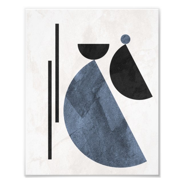 :Abstract Geometric Circles and Lines Photo Print (Front)