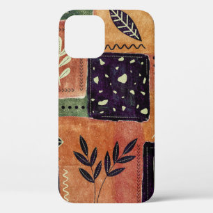 Abstract Geometric Circles Shapes and Leaves   iPhone 12 Pro Case