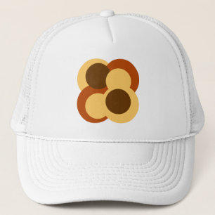 Abstract Geometric Circular Shapes Trucker Hat