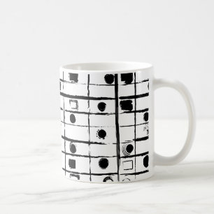 abstract geometric coffee mug