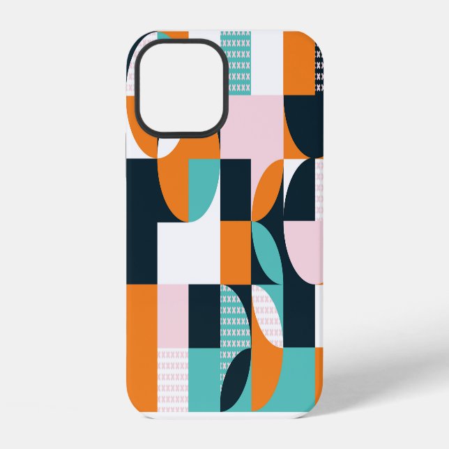 Abstract Geometric: Colourful 3D Effect. iPhone Case (Back)
