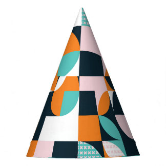 Abstract Geometric: Colourful 3D Effect. Party Hat