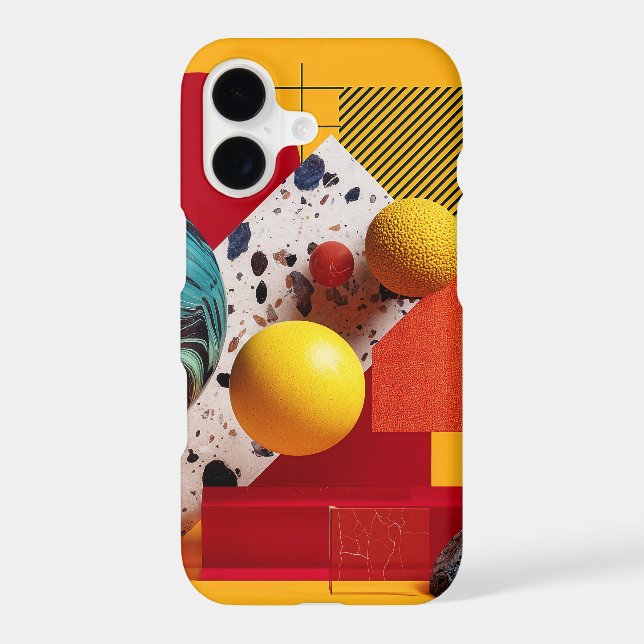 Abstract geometric colourful composition  (Back)