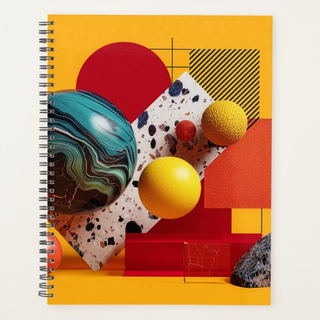 Abstract geometric colourful composition  planner (Front)