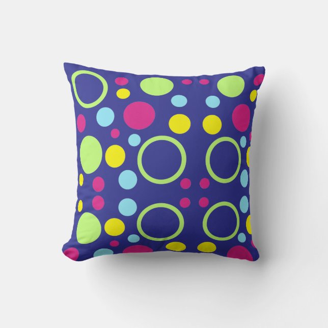 Abstract Geometric Colourful Cushion (Front)