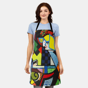 Abstract Geometric Colourful Modernist Painting Apron