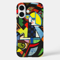 Abstract Geometric Colourful Modernist Painting