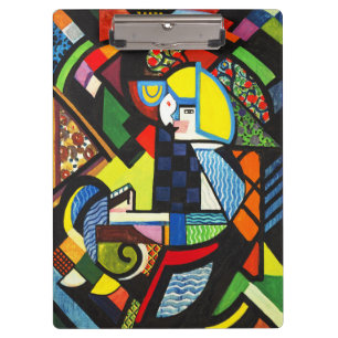 Abstract Geometric Colourful Modernist Painting Clipboard