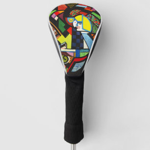Abstract Geometric Colourful Modernist Painting Golf Head Cover