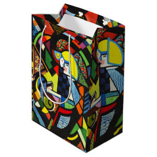Abstract Geometric Colourful Modernist Painting Medium Gift Bag