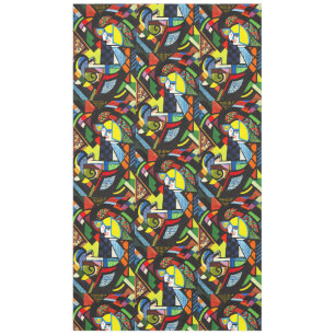 Abstract Geometric Colourful Modernist Painting Tablecloth