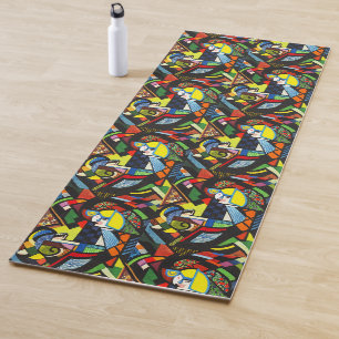 Abstract Geometric Colourful Modernist Painting Yoga Mat
