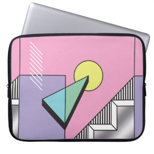 Abstract geometric composition background in postm laptop sleeve