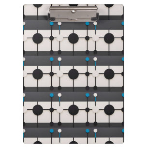 Abstract Geometric Composition Featuring Circles Clipboard