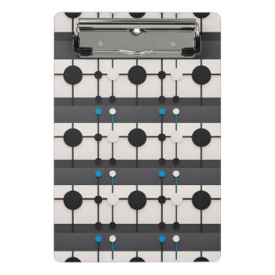 Abstract Geometric Composition Featuring Circles Mini Clipboard