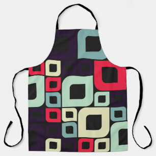 Abstract Geometric, Computational Art Illustration Apron