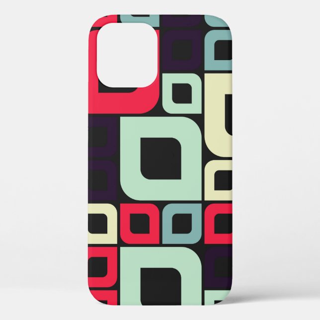 Abstract Geometric, Computational Art Illustration Case-Mate iPhone Case (Back)
