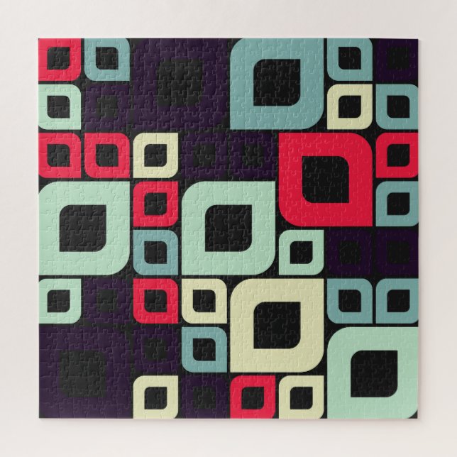 Abstract Geometric, Computational Art Illustration Jigsaw Puzzle (Vertical)