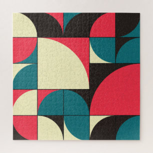 Abstract geometric, computational art illustration jigsaw puzzle