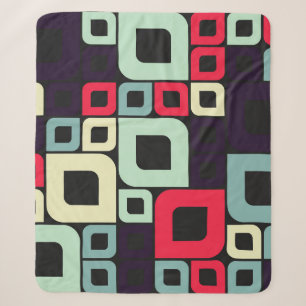 Abstract Geometric, Computational Art Illustration Sherpa Blanket