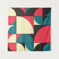 Abstract geometric, computational art illustration